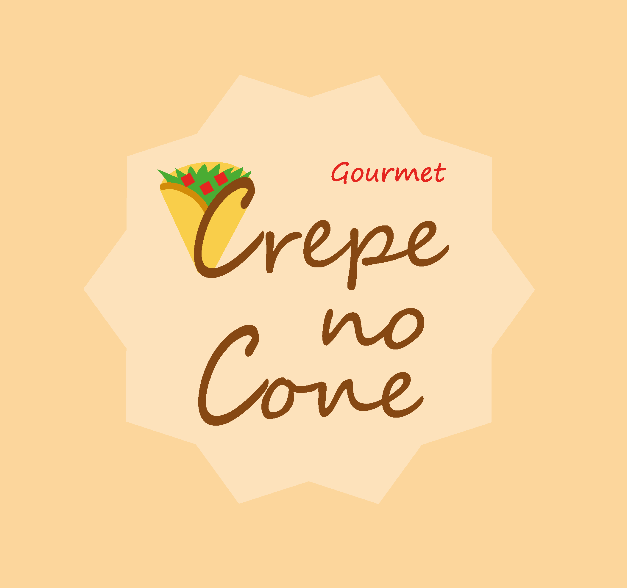 Gourmet Crepe no Cone